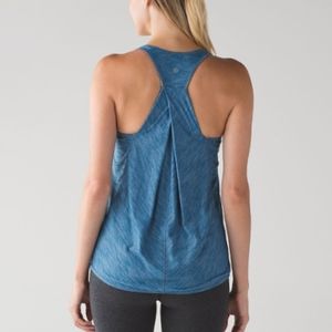 Lululemon Essentials Tank Heathered Jet Set Blue